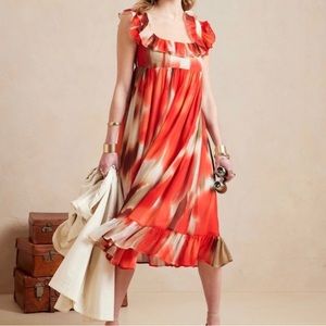 Banana Republic empire-waist dress in Snow Day